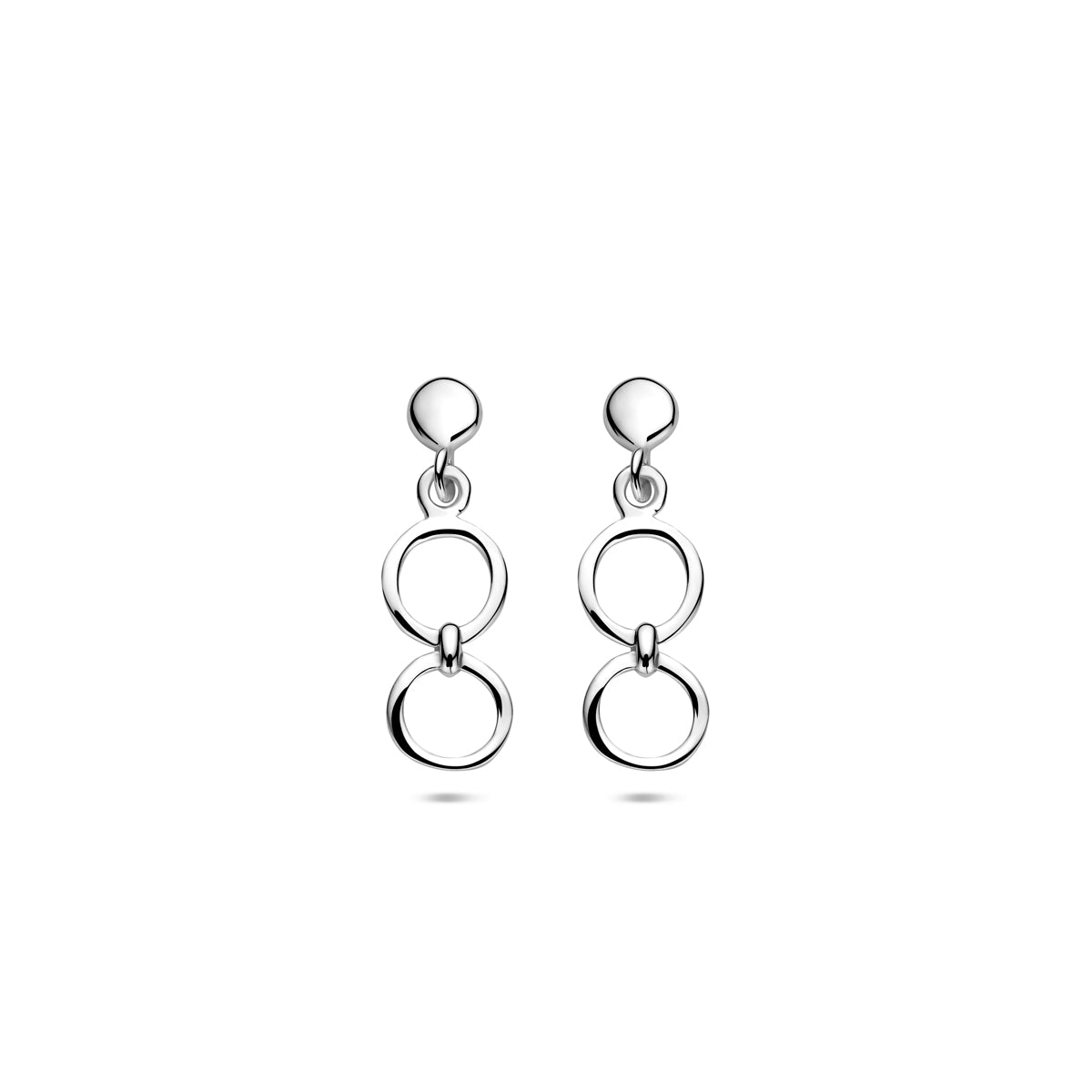 vDam Oorhangers 17,5 Mm Zilver Gerhodineerd 1341223