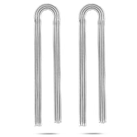 vDam Oorhangers 91 Mm Zilver Gerhodineerd 1341816