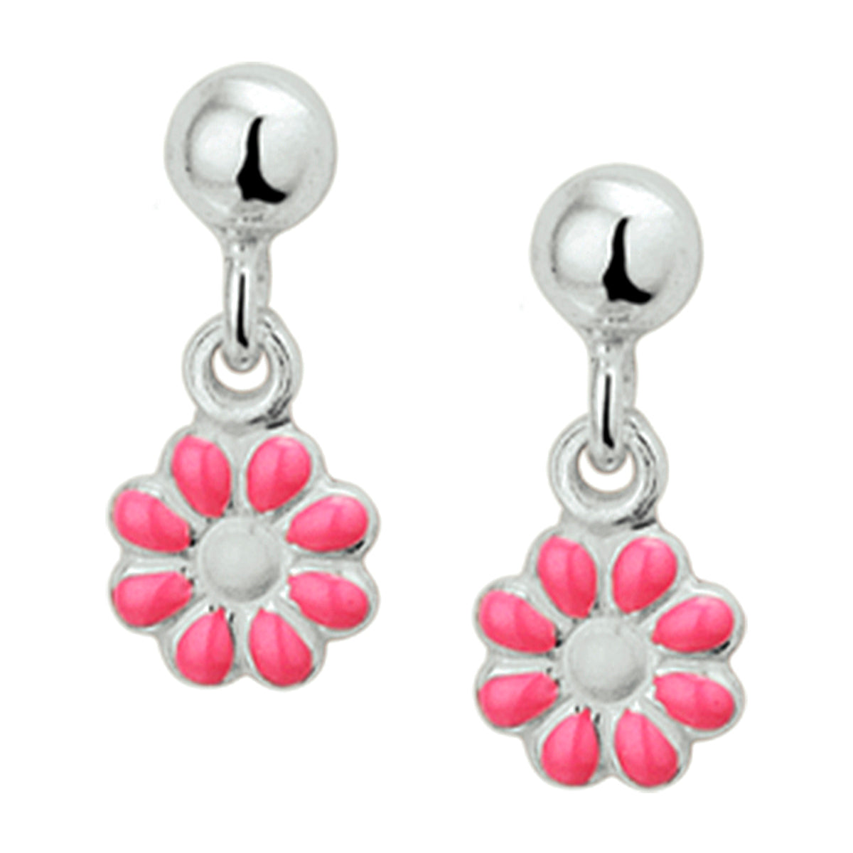 vDam Oorhangers Bloem Zilver Gerhodineerd 1329327