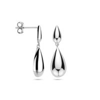 vDam Oorhangers Druppel 25 Mm Zilver Gerhodineerd 1340691