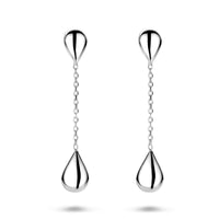 vDam Oorhangers Druppel 36 Mm Zilver Gerhodineerd 1341656