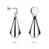 vDam Oorhangers Druppel 41 Mm Zilver Gerhodineerd 1341742