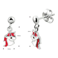 vDam Oorhangers Eenhoorn Zilver Gerhodineerd 1333145