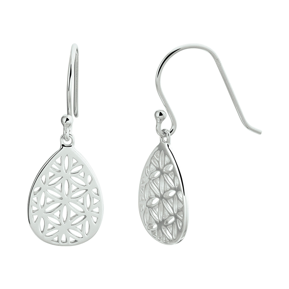 vDam Oorhangers Filigrain Franse Haak Zilver Gerhodineerd 1332823