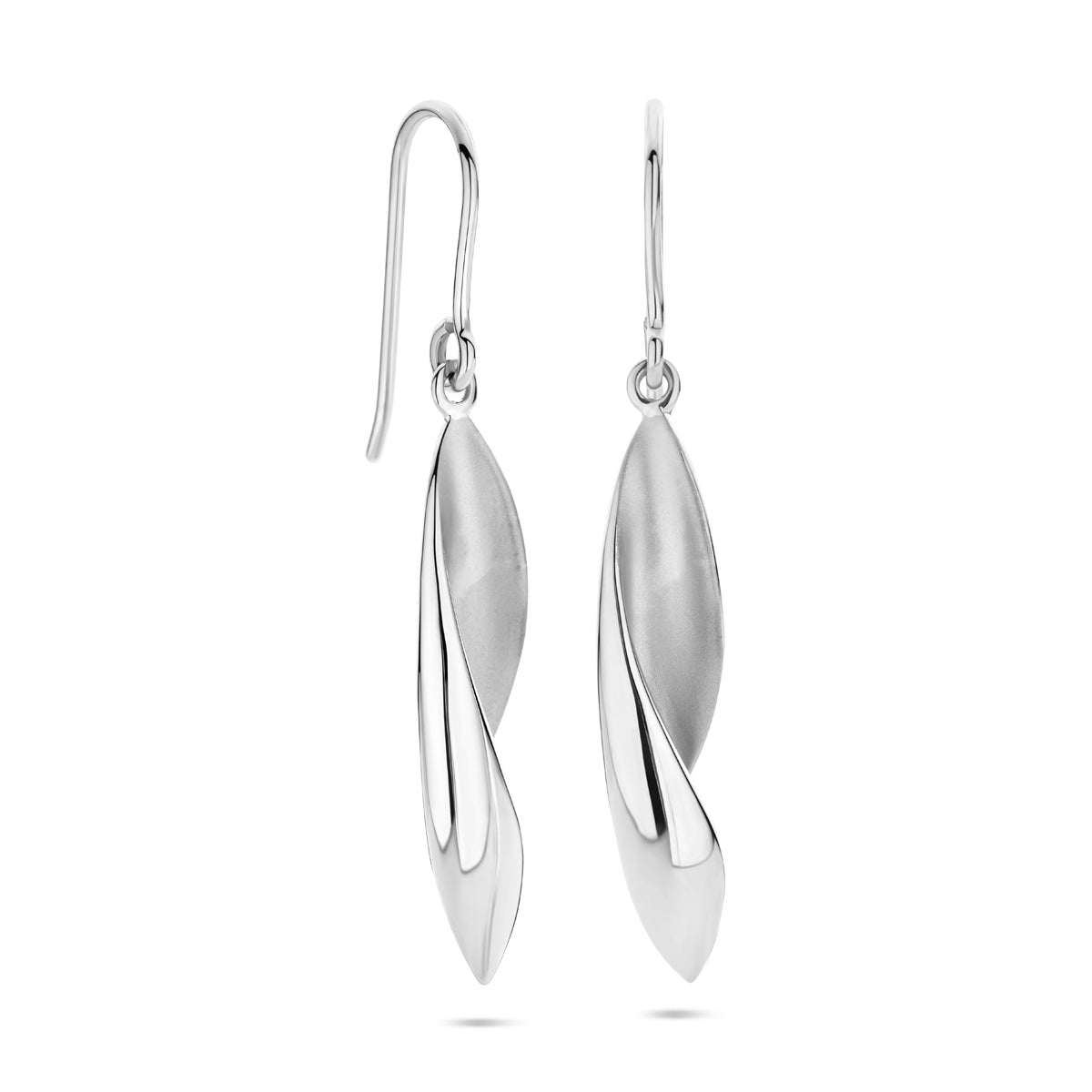 vDam Oorhangers Franse Haak Poli/mat 33 Mm Zilver Gerhodineerd 1340825