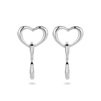 vDam Oorhangers Hartjes Zilver Gerhodineerd 1335439