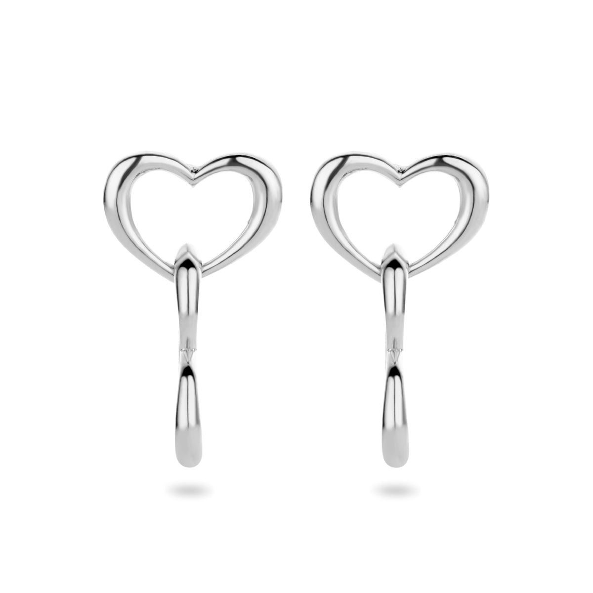 vDam Oorhangers Hartjes Zilver Gerhodineerd 1335439