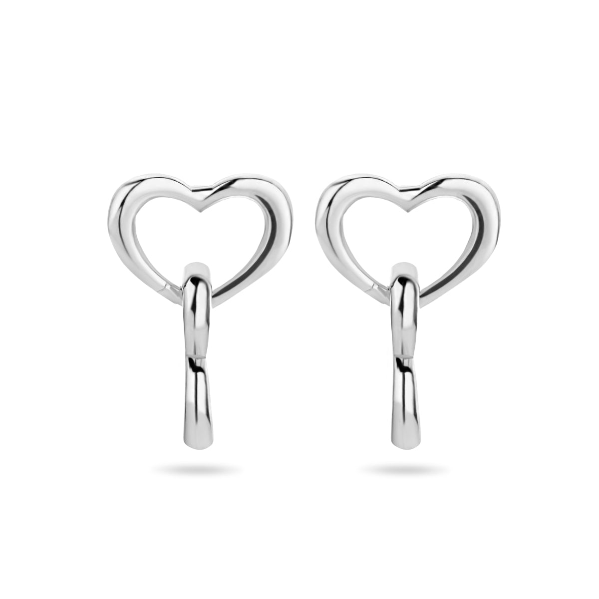 vDam Oorhangers Hartjes Zilver Gerhodineerd 1335440