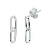 vDam Oorhangers Paperclip Zilver Gerhodineerd 1332303