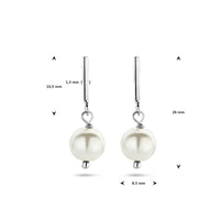 vDam Oorhangers Parel 26 Mm Zilver Gerhodineerd 1341904