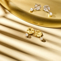 vDam Oorhangers Parel Rondje Poli/mat Zilver Gerhodineerd 1335416