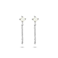 vDam Oorhangers Parel Zilver Gerhodineerd 1335205