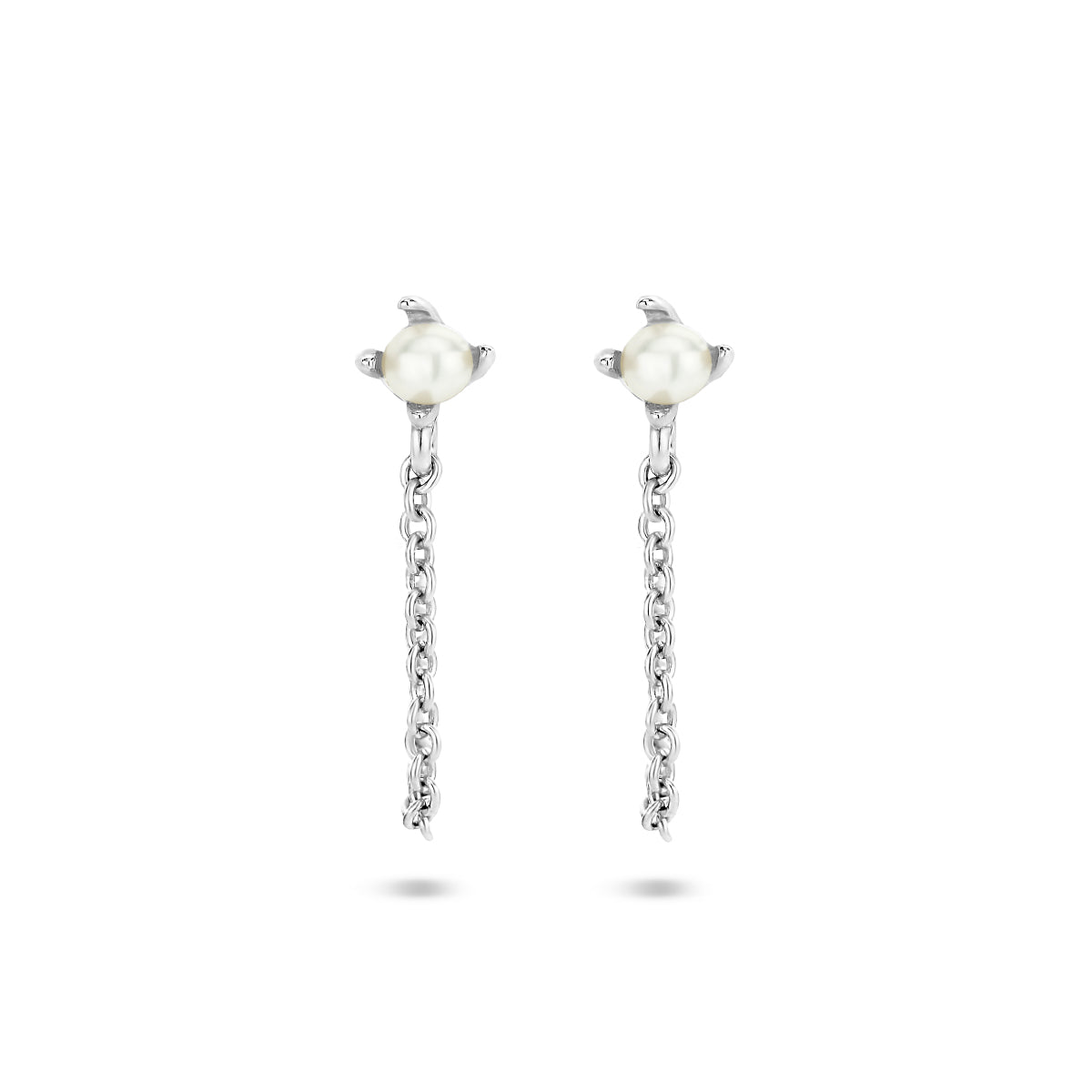 vDam Oorhangers Parel Zilver Gerhodineerd 1335205