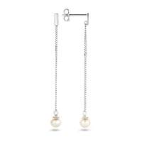 vDam Oorhangers Parel Zilver Gerhodineerd 1338446