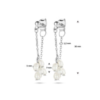 vDam Oorhangers Parels Zilver Gerhodineerd 1336931