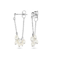 vDam Oorhangers Parels Zilver Gerhodineerd 1336931