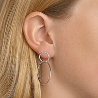 vDam Oorhangers Rondjes Zilver Gerhodineerd 1327793