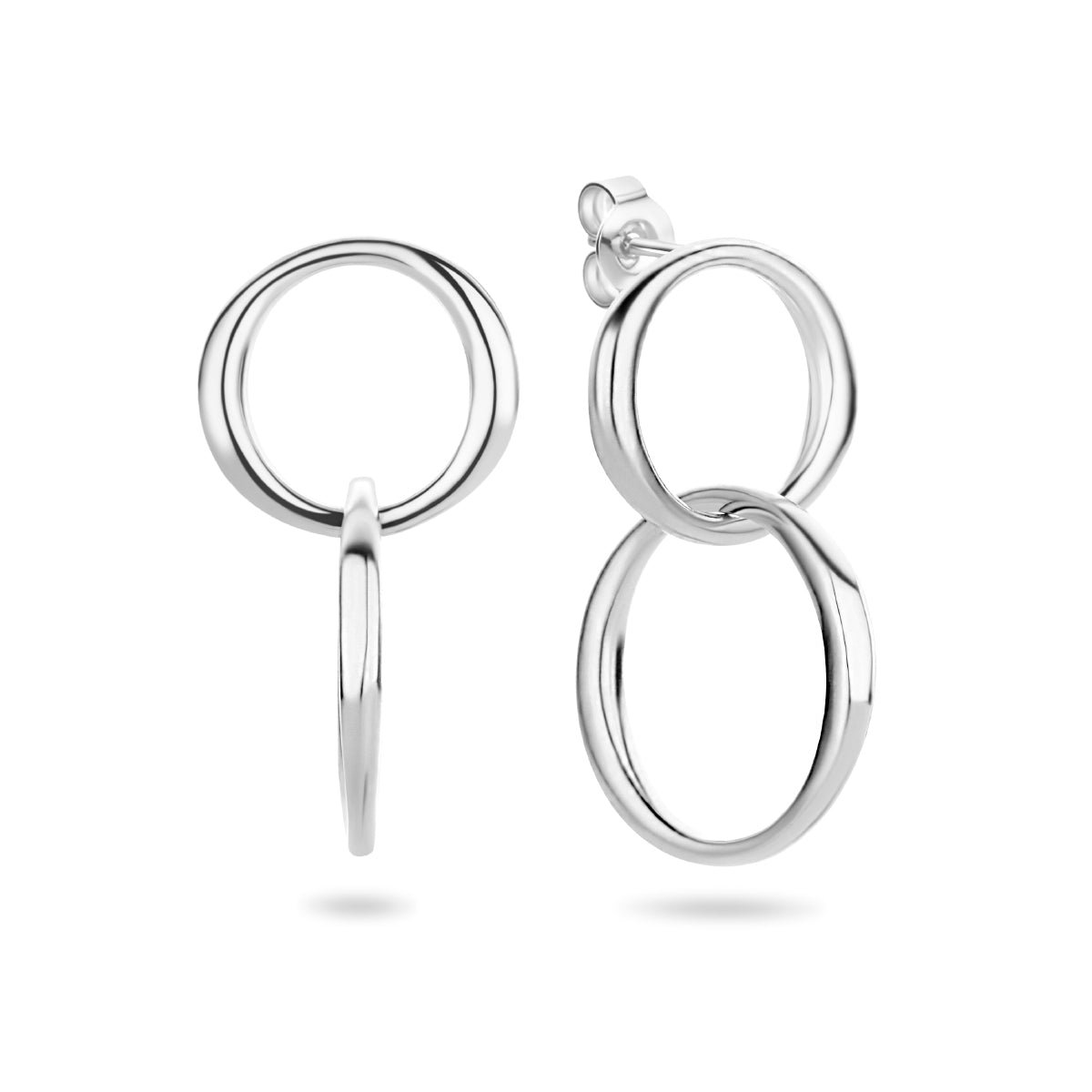 vDam Oorhangers Rondjes Zilver Gerhodineerd 1335438