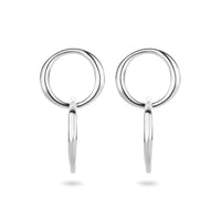 vDam Oorhangers Rondjes Zilver Gerhodineerd 1335438