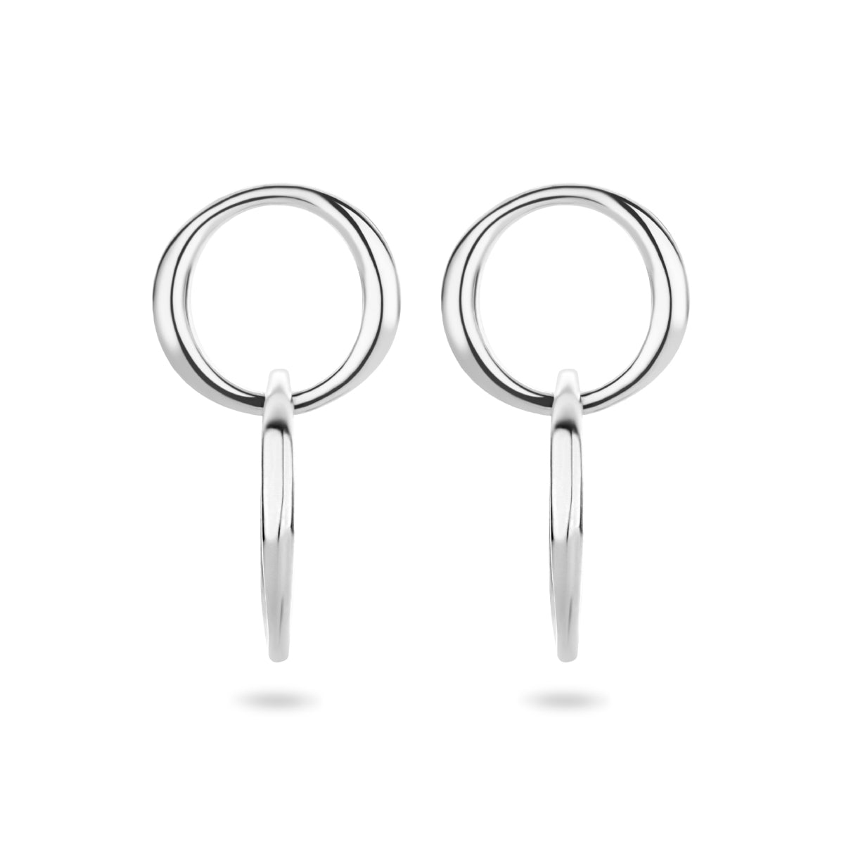 vDam Oorhangers Rondjes Zilver Gerhodineerd 1335438