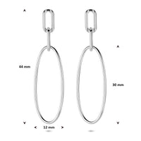 vDam Oorhangers Schakel 44 Mm Zilver Gerhodineerd 1341712