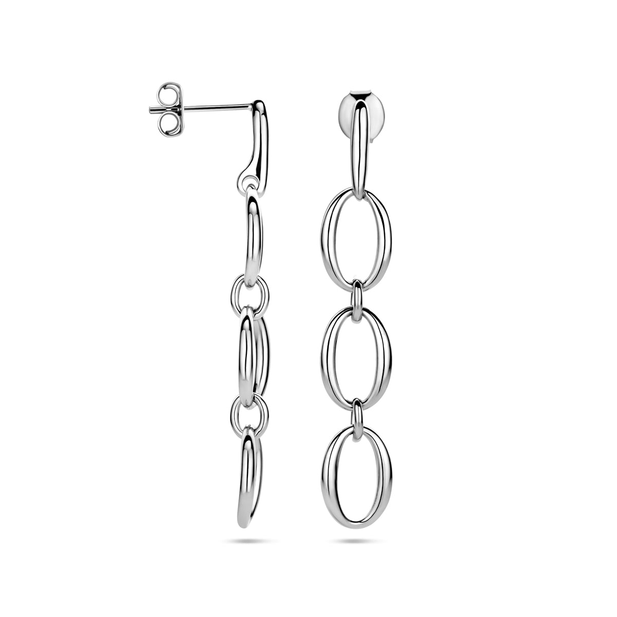 vDam Oorhangers Schakel 45 Mm Zilver Gerhodineerd 1340884