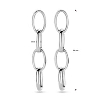 vDam Oorhangers Schakel 50 Mm Zilver Gerhodineerd 1340010
