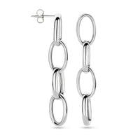 vDam Oorhangers Schakel 50 Mm Zilver Gerhodineerd 1340010