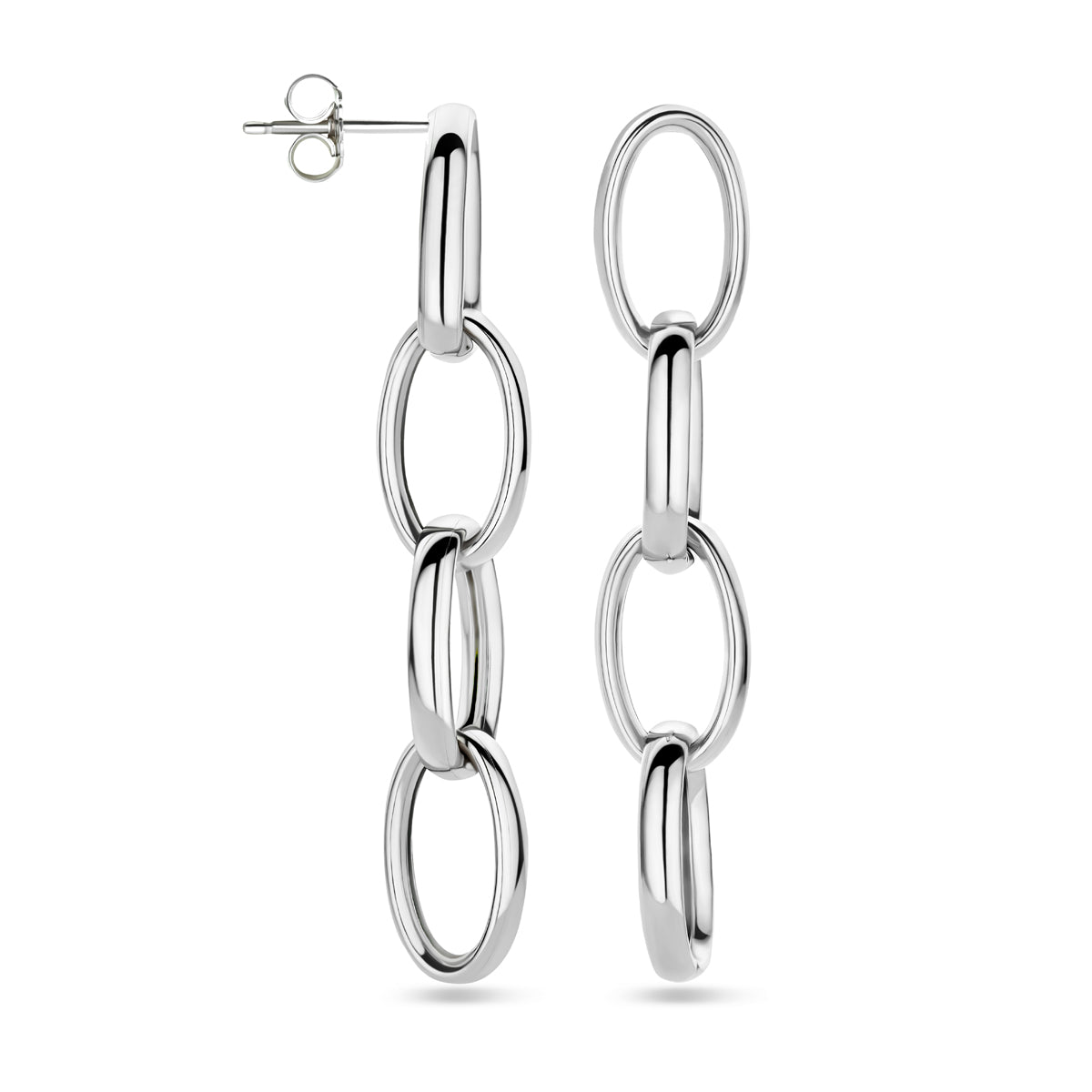 vDam Oorhangers Schakel 50 Mm Zilver Gerhodineerd 1340010