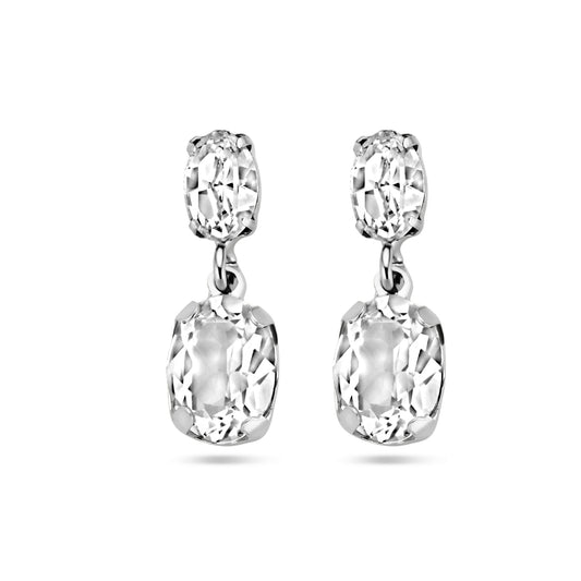 vDam Oorhangers Swarovski Zilver Gerhodineerd 1338676