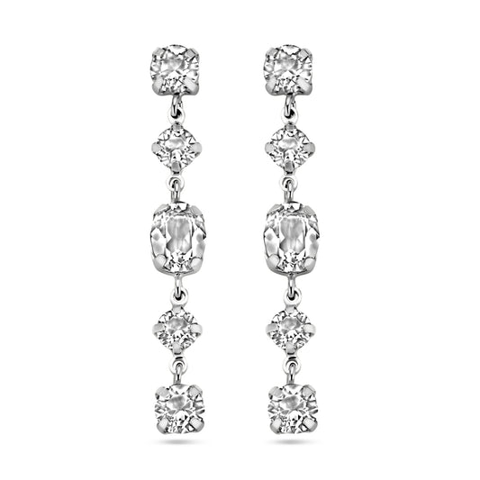 vDam Oorhangers Swarovski Zilver Gerhodineerd 1338677