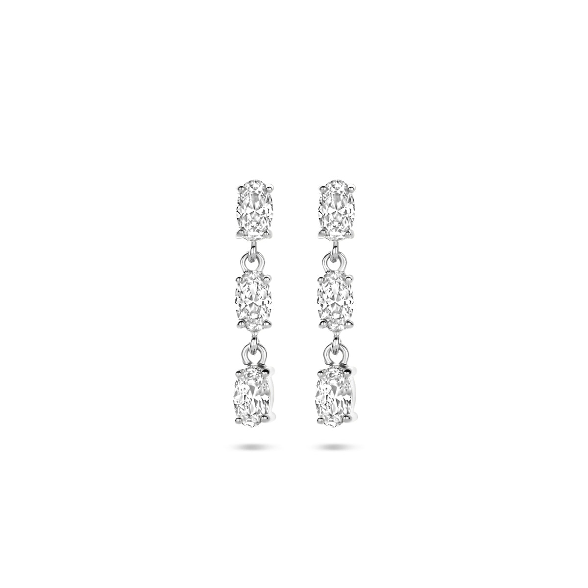 vDam Oorhangers Zirkonia 20,5 Mm Zilver Gerhodineerd 1335384