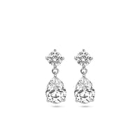 vDam Oorhangers Zirkonia 20 Mm Zilver Gerhodineerd 1340688