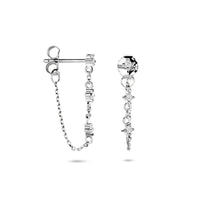 vDam Oorhangers Zirkonia 23 Mm Zilver Gerhodineerd 1341002