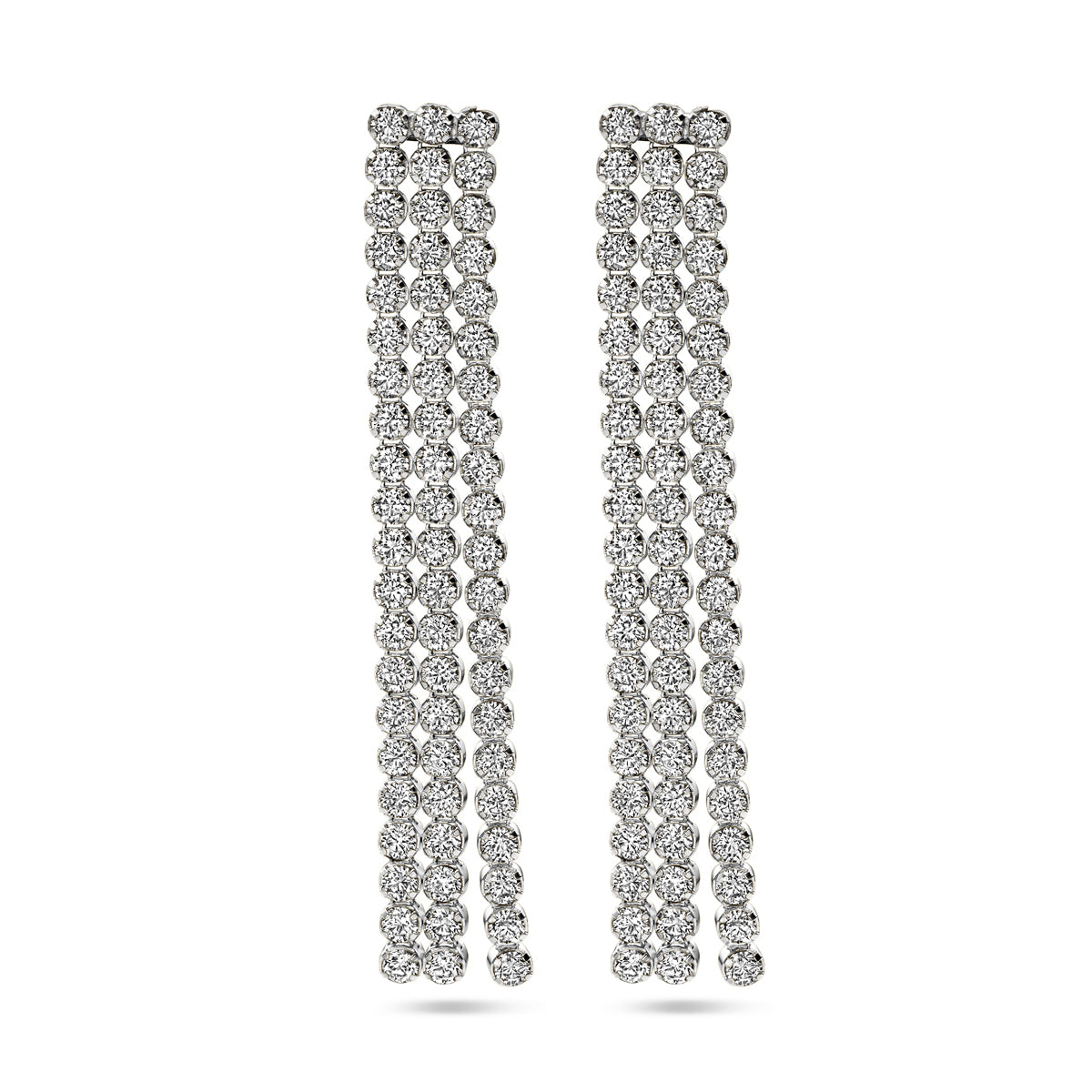 vDam Oorhangers Zirkonia Zilver Gerhodineerd 1338641