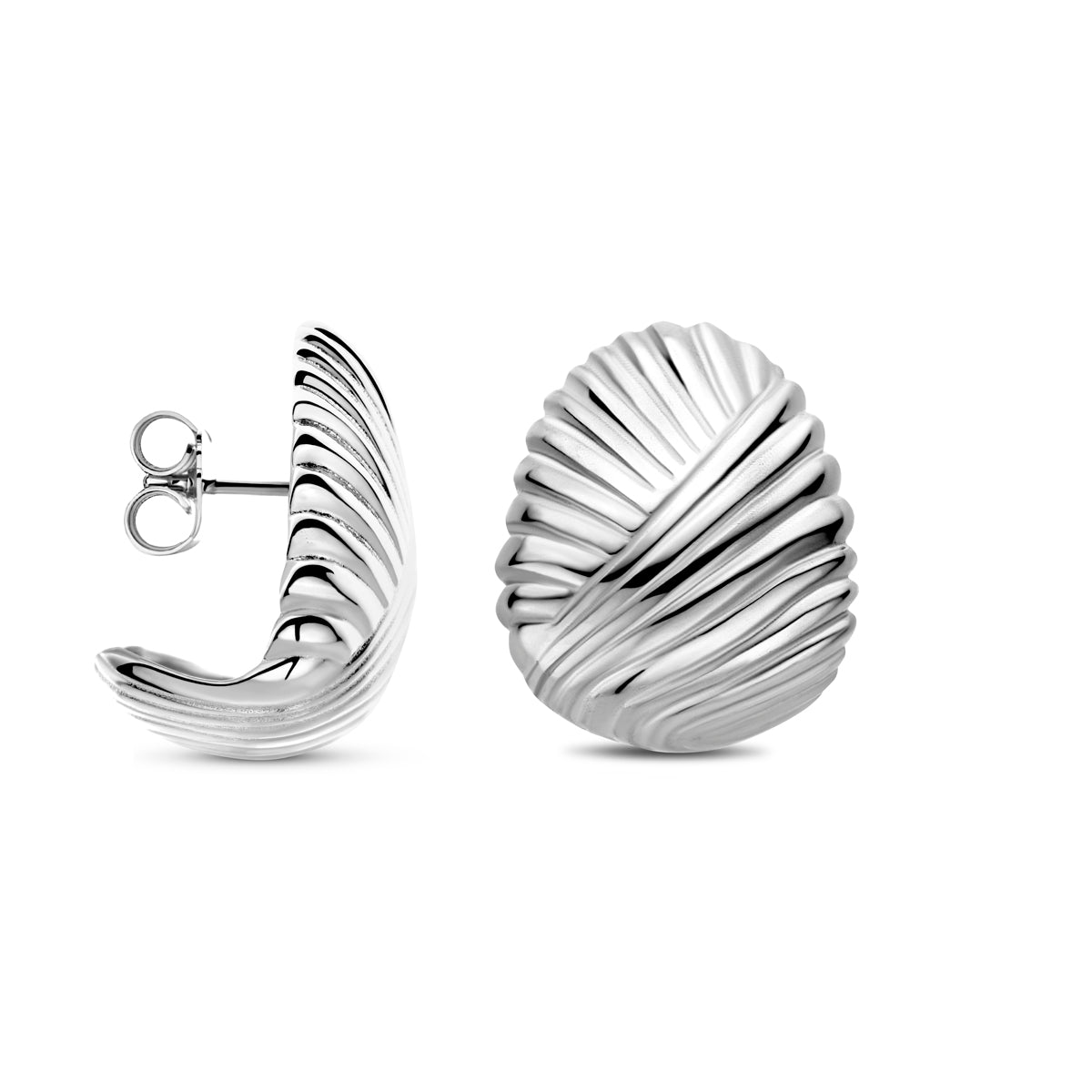 vDam Oorknoppen 20 Mm Zilver Gerhodineerd 1339981