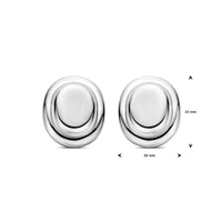 vDam Oorknoppen 23 Mm Zilver Gerhodineerd 1340022