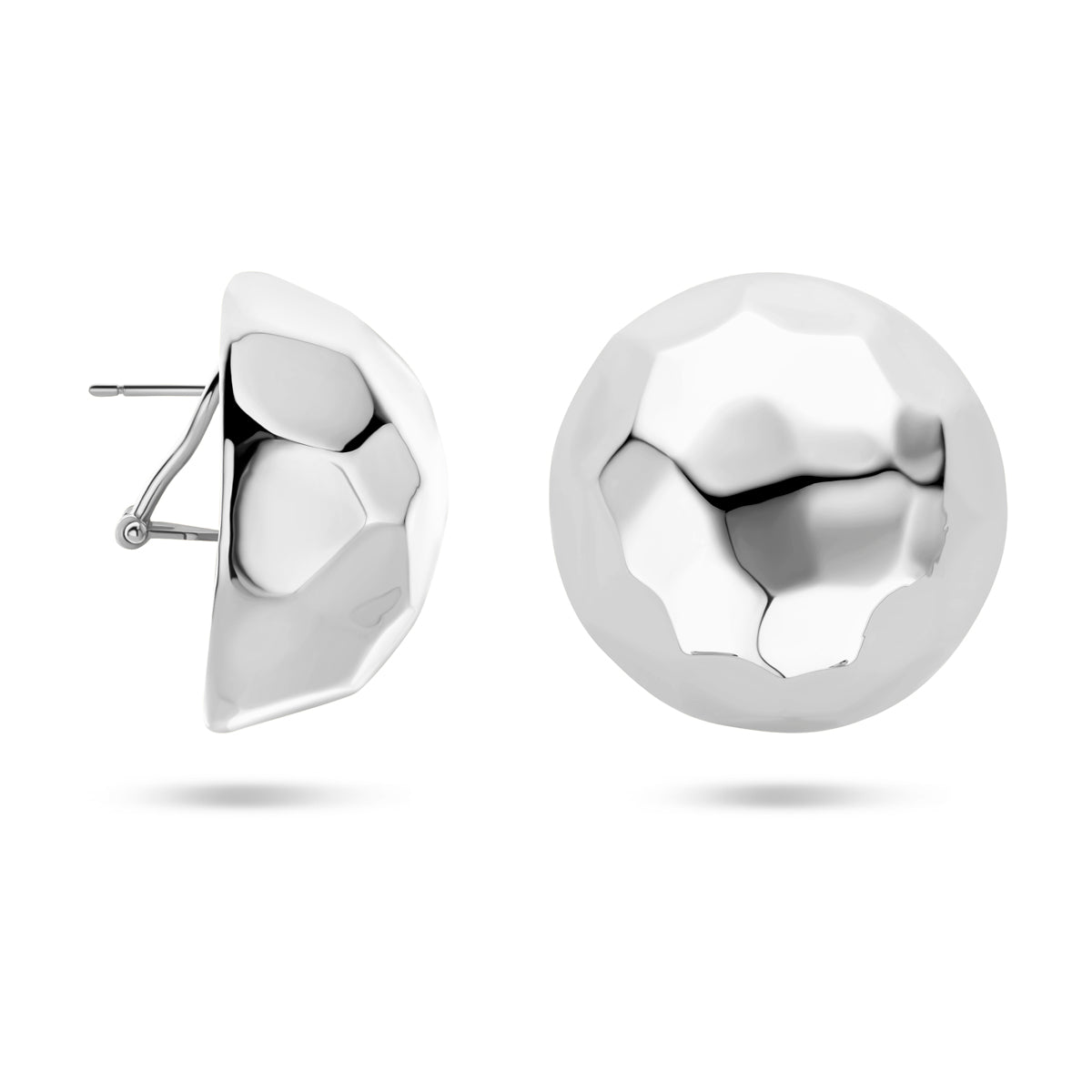 vDam Oorknoppen 30 Mm Zilver Gerhodineerd 1339679