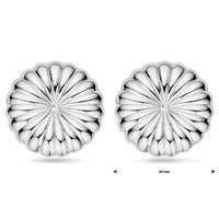 vDam Oorknoppen 40 Mm Zilver Gerhodineerd 1339600