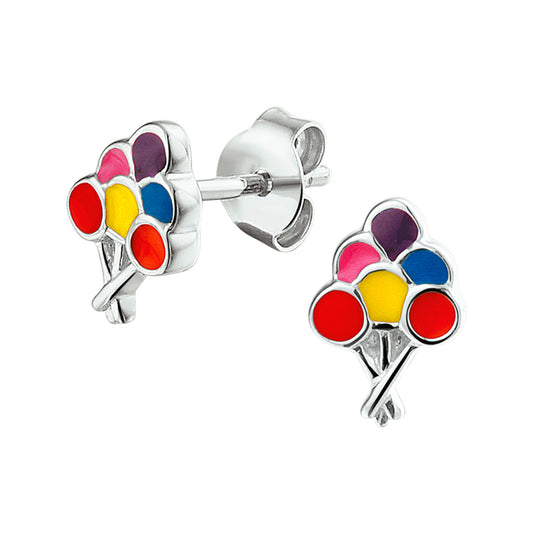 vDam Oorknoppen Ballonnen Zilver Gerhodineerd 1325868