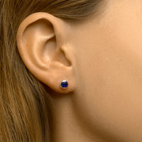 vDam Oorknoppen Blauw Zirkonia Zilver Gerhodineerd 1333030