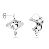 vDam Oorknoppen Draai 23 Mm Zilver Gerhodineerd 1340694