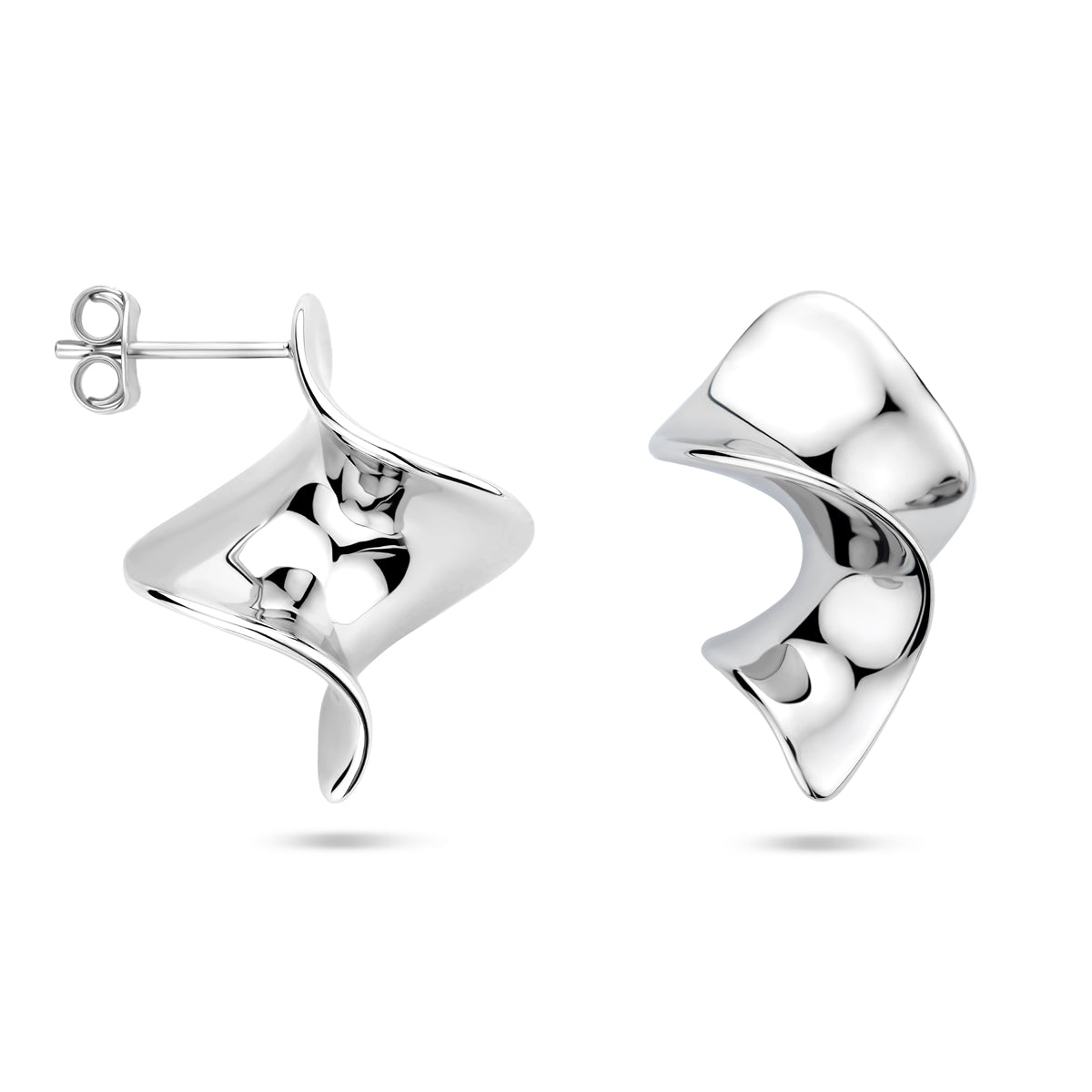 vDam Oorknoppen Draai 23 Mm Zilver Gerhodineerd 1340694