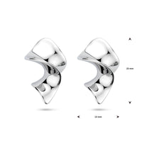 vDam Oorknoppen Draai 23 Mm Zilver Gerhodineerd 1340694