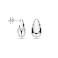 vDam Oorknoppen Druppel 15 Mm Zilver Gerhodineerd 1339327