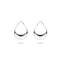 vDam Oorknoppen Druppel 18,5 Mm Zilver Gerhodineerd 1340863