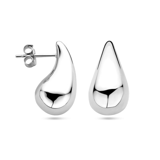 vDam Oorknoppen Druppel 20 Mm Zilver Gerhodineerd 1338800