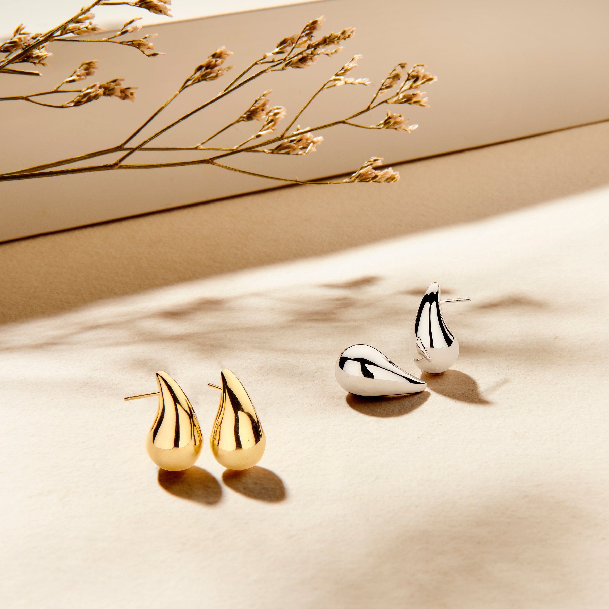 vDam Oorknoppen Druppel 20 Mm Zilver Gerhodineerd 1338800