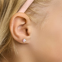 vDam Oorknoppen Eenhoorn Zilver Gerhodineerd 1328636