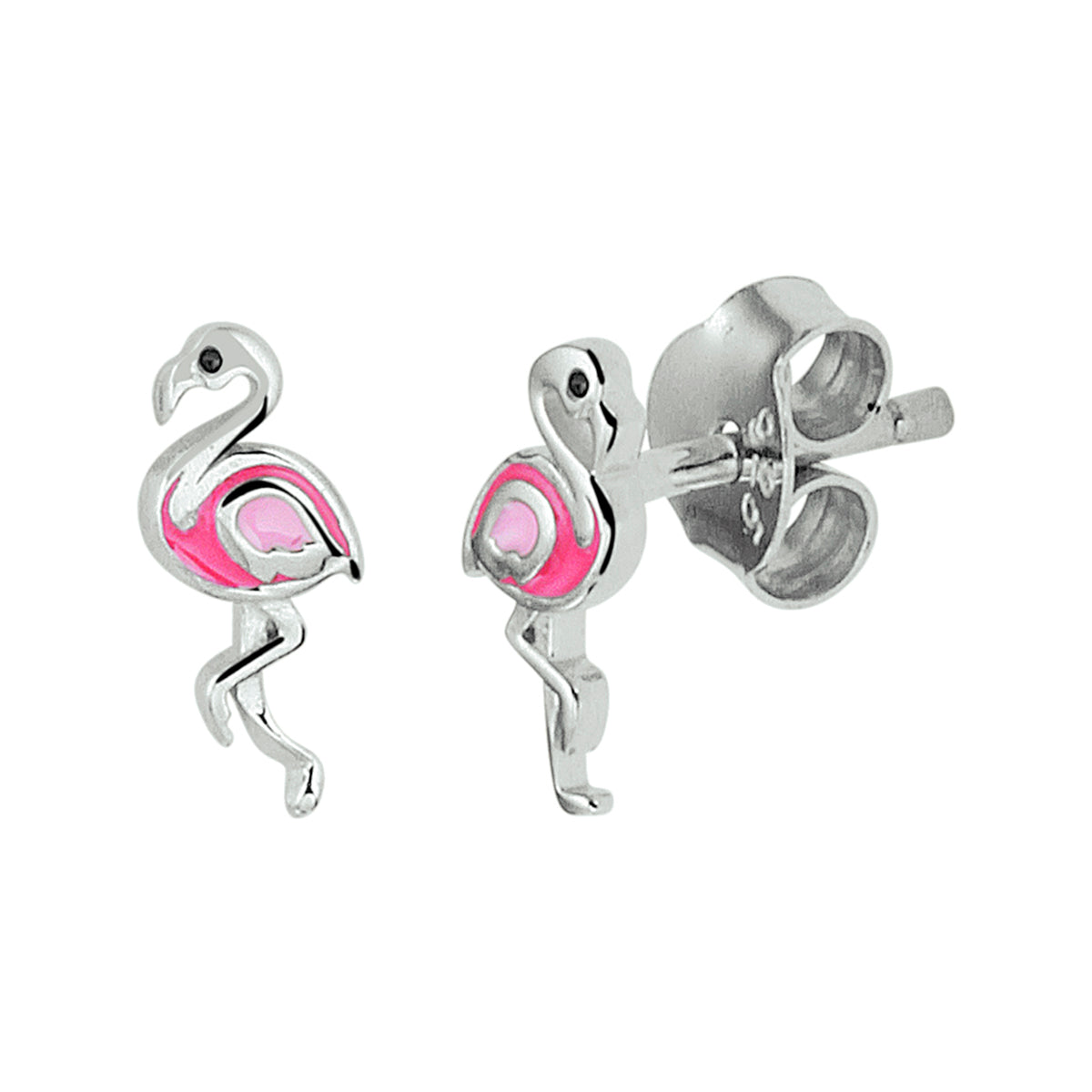vDam Oorknoppen Flamingo Zilver Gerhodineerd 1328938